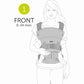 Hauck Close to Me Infant carrier | Fashion Black | Used for Birth+ to 9M