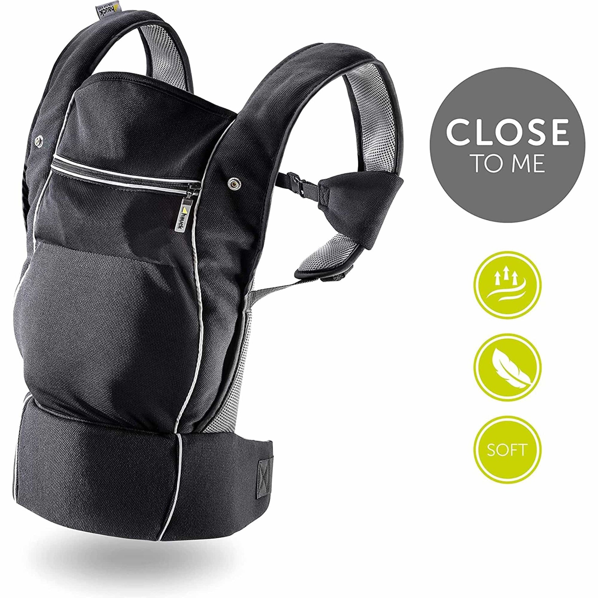 Hauck Close to Me Infant carrier | Fashion Black | Used for Birth+ to 9M