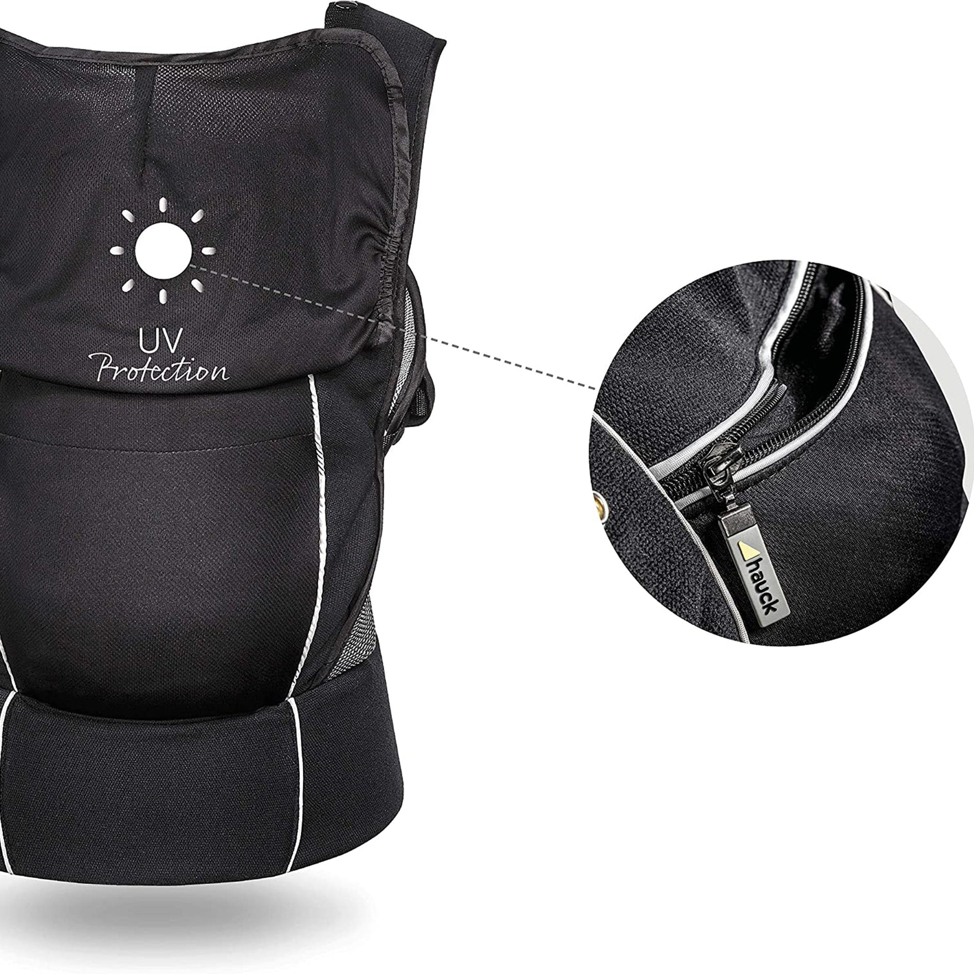 Hauck Close to Me Infant carrier | Fashion Black | Used for Birth+ to 9M