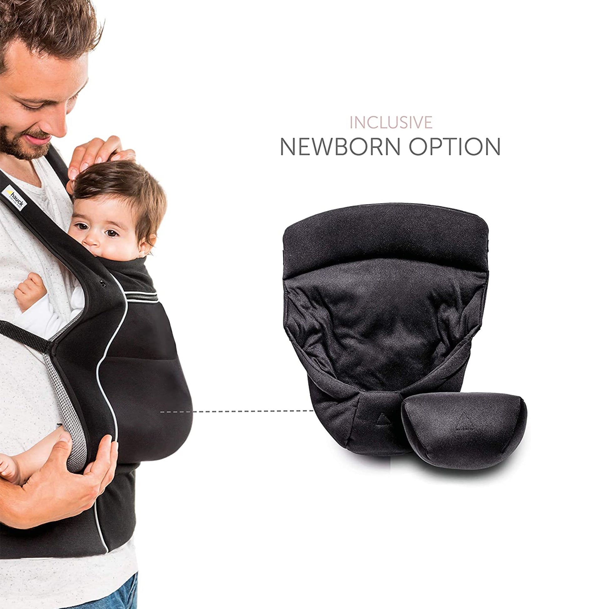 Hauck Close to Me Infant carrier | Fashion Black | Used for Birth+ to 9M
