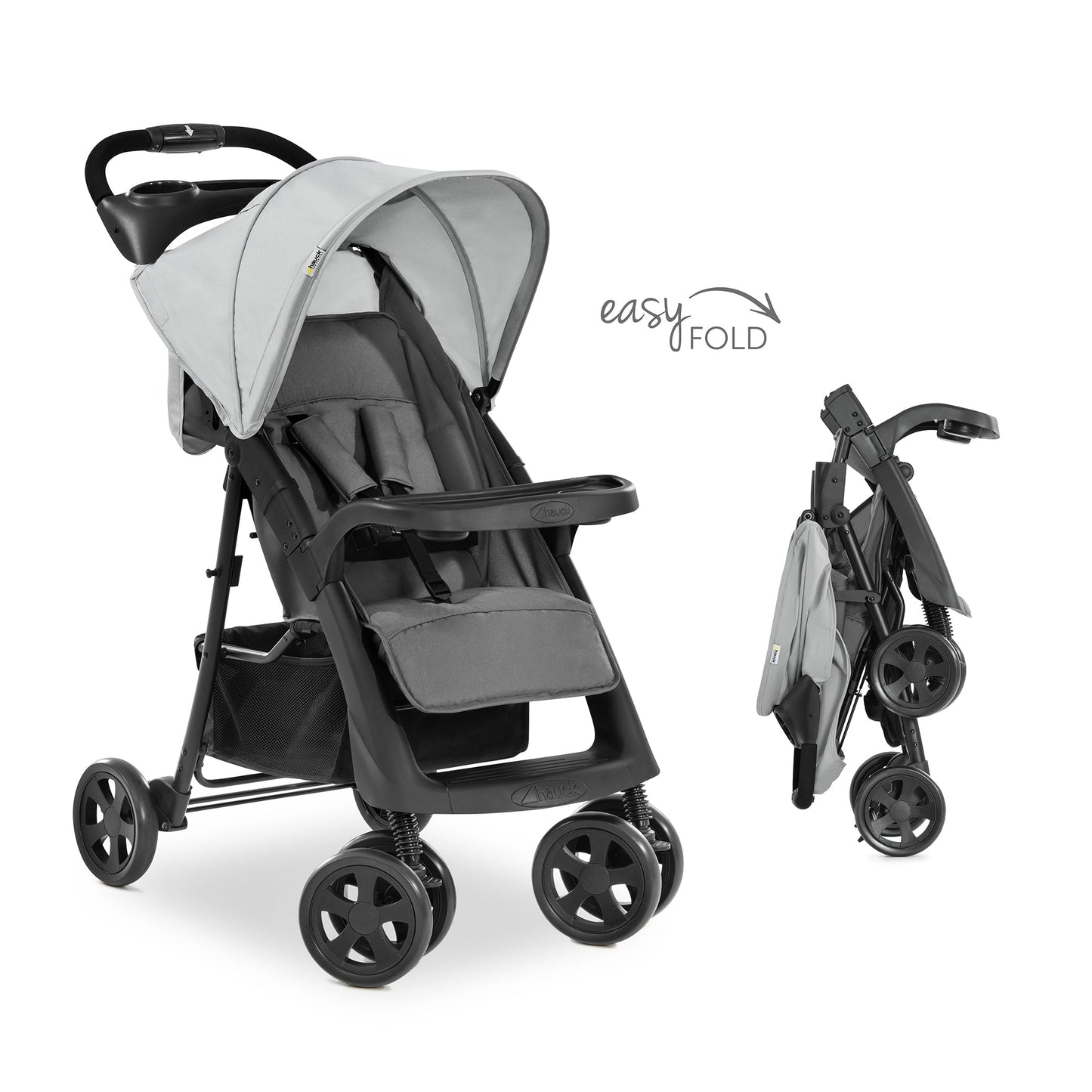 Hauck Grey Shopper Neo Stroller || Birth+ to 48months