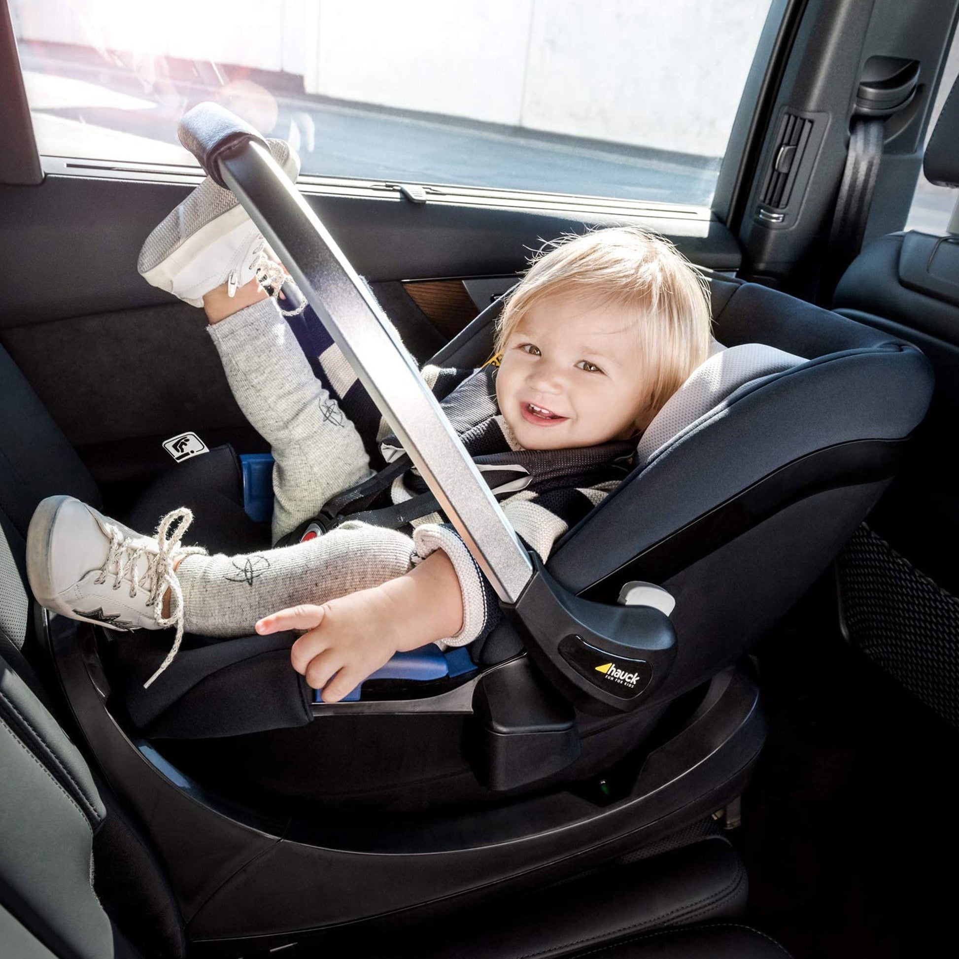 Hauck Pro Baby Car Seat | Fashion Denim | Used for Birth+ to 9M
