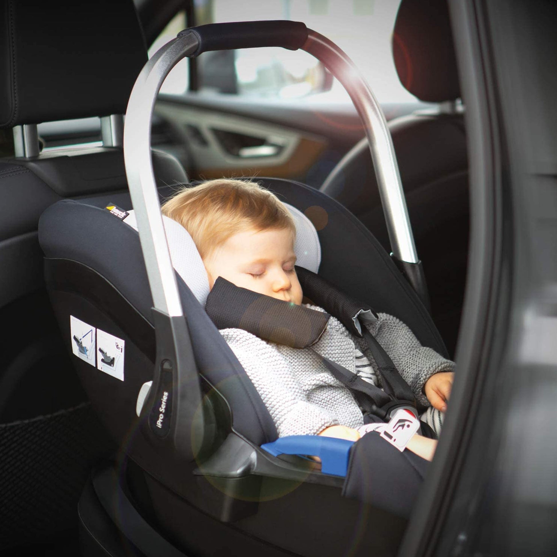 Hauck Pro Baby Car Seat | Fashion Denim | Used for Birth+ to 9M