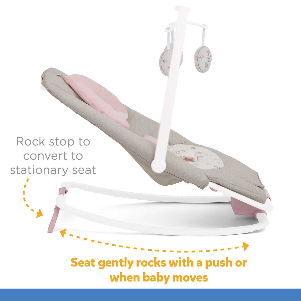 Joie Dreamer Rocker & Bouncer || Fashion-Flowers Forever || Birth+ to 9months || Distress Box