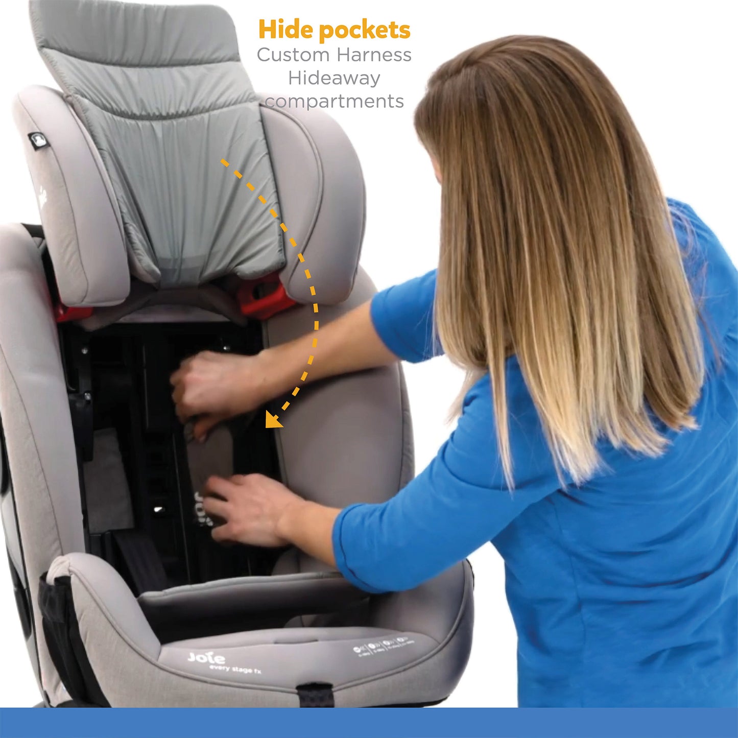 Joie Every Stage Fx Car Seat || Fashion - Grey Flannel ||  Birth+ to 12years - Toys4All.in