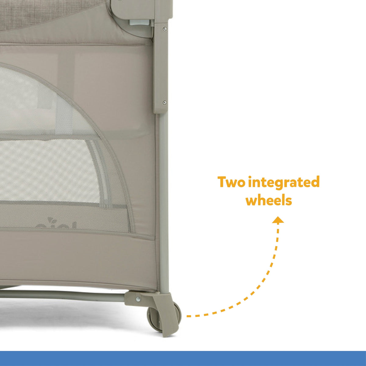 Joie Kubbie Sleep Playard || Fashion - Satellite || Birth+ to 36months || Distress Box