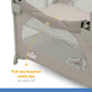 Joie Kubbie Sleep Playard || Fashion - Satellite || Birth+ to 36months || Distress Box