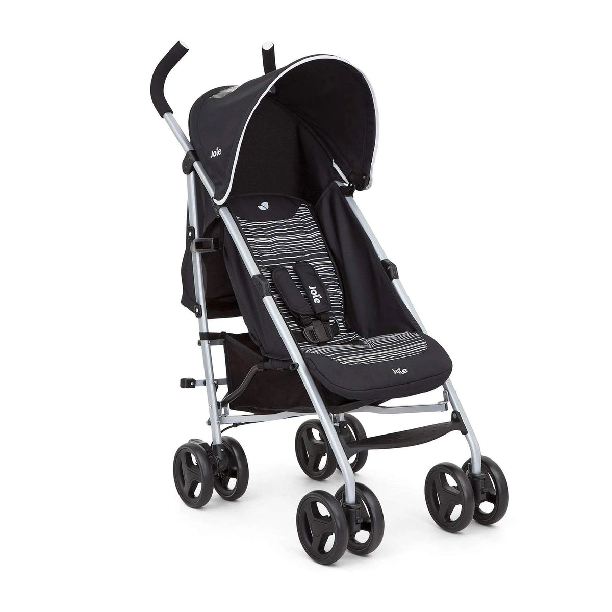 Joie Rapid Stroller || Fashion-Skewed Lines Caviar || Used for Birth+ to 36months