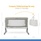 Joie Roomie Glide Playard || Fashion-Almond || Used for Birth+ to 9months || Distress Box