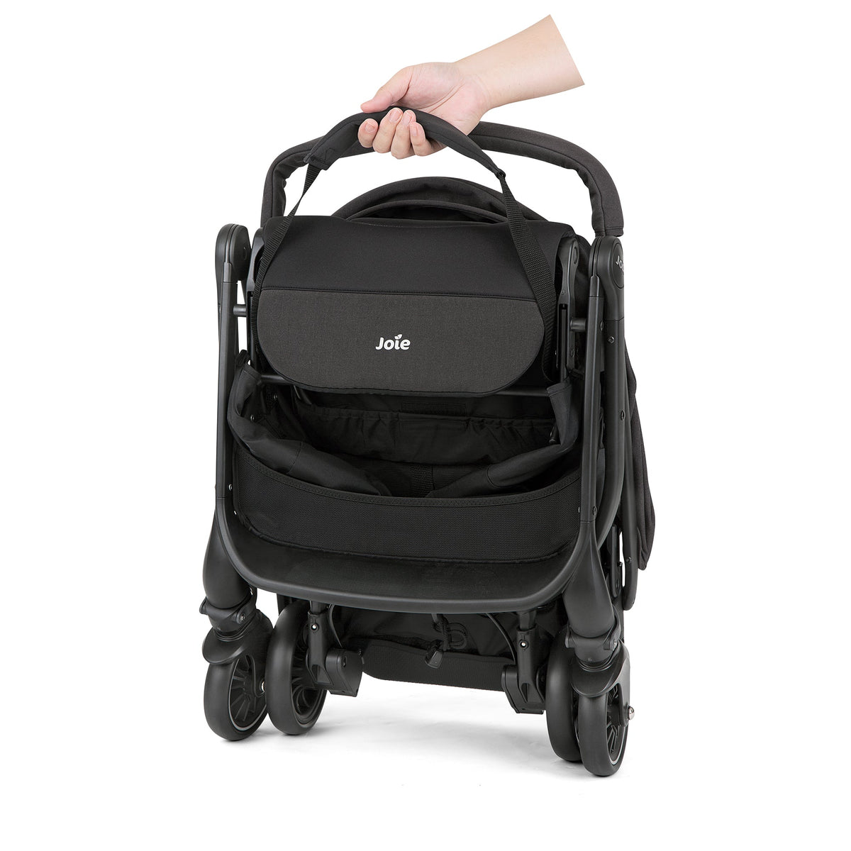Joie Tourist W/ Rc &amp; Adpt &amp; Tb Stroller || Fashion- Shale || Used for Birth+ to 15 kg - Toys4All.in