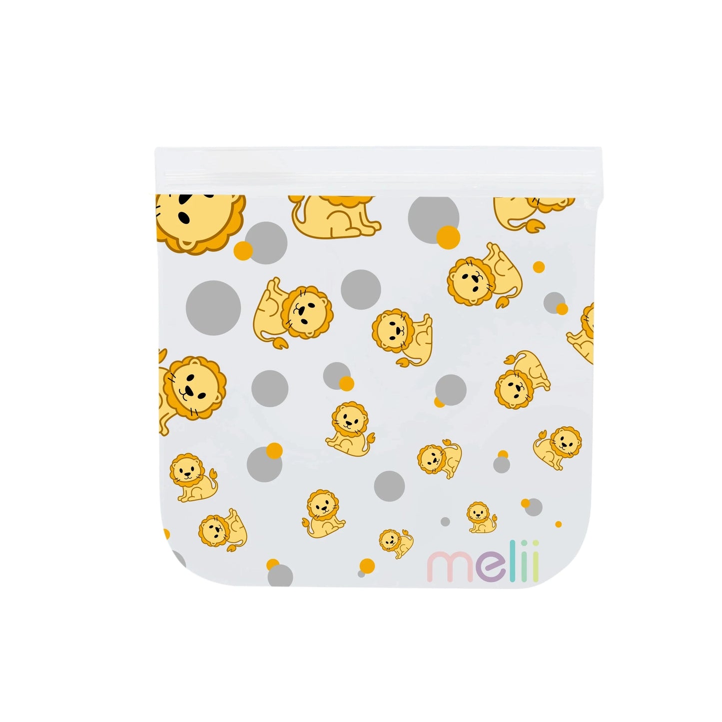 Melii Reusable Eva Animal Snack Bags - 4 pack Multicolor - 3 to 6 Years