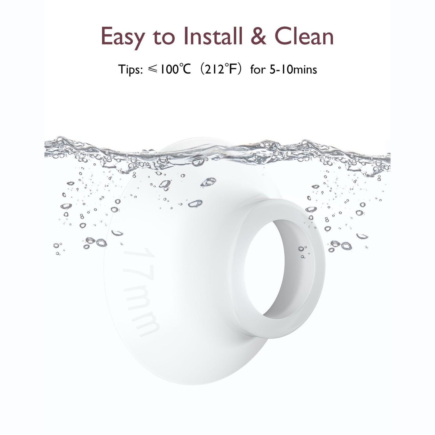 Momcozy Breastfeeding Accessories Flange Insert For M5 Transparent (4 units)