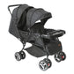 Moon Magnum Twin Stroller Black Birth to 15 kg - Open Box