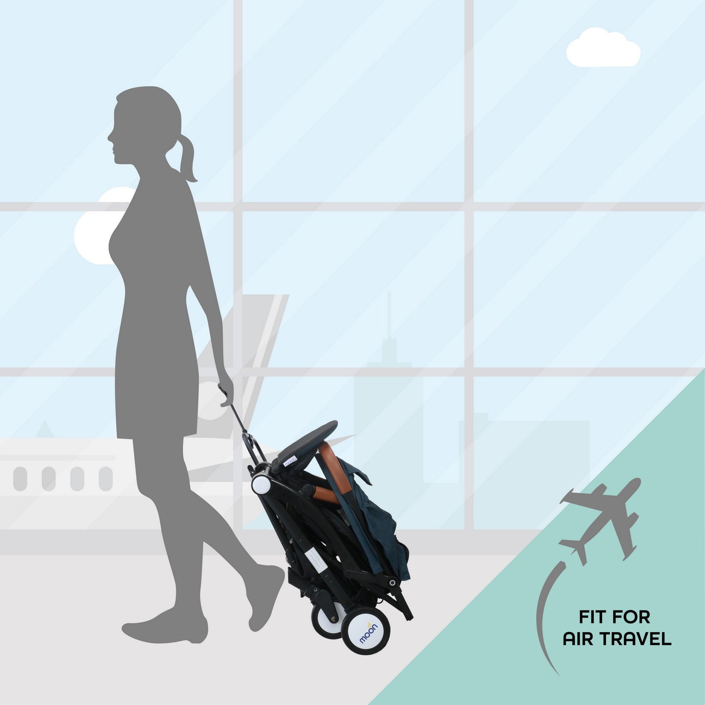Moon Ritzi Stroller Birth to 18 kg - Open Box