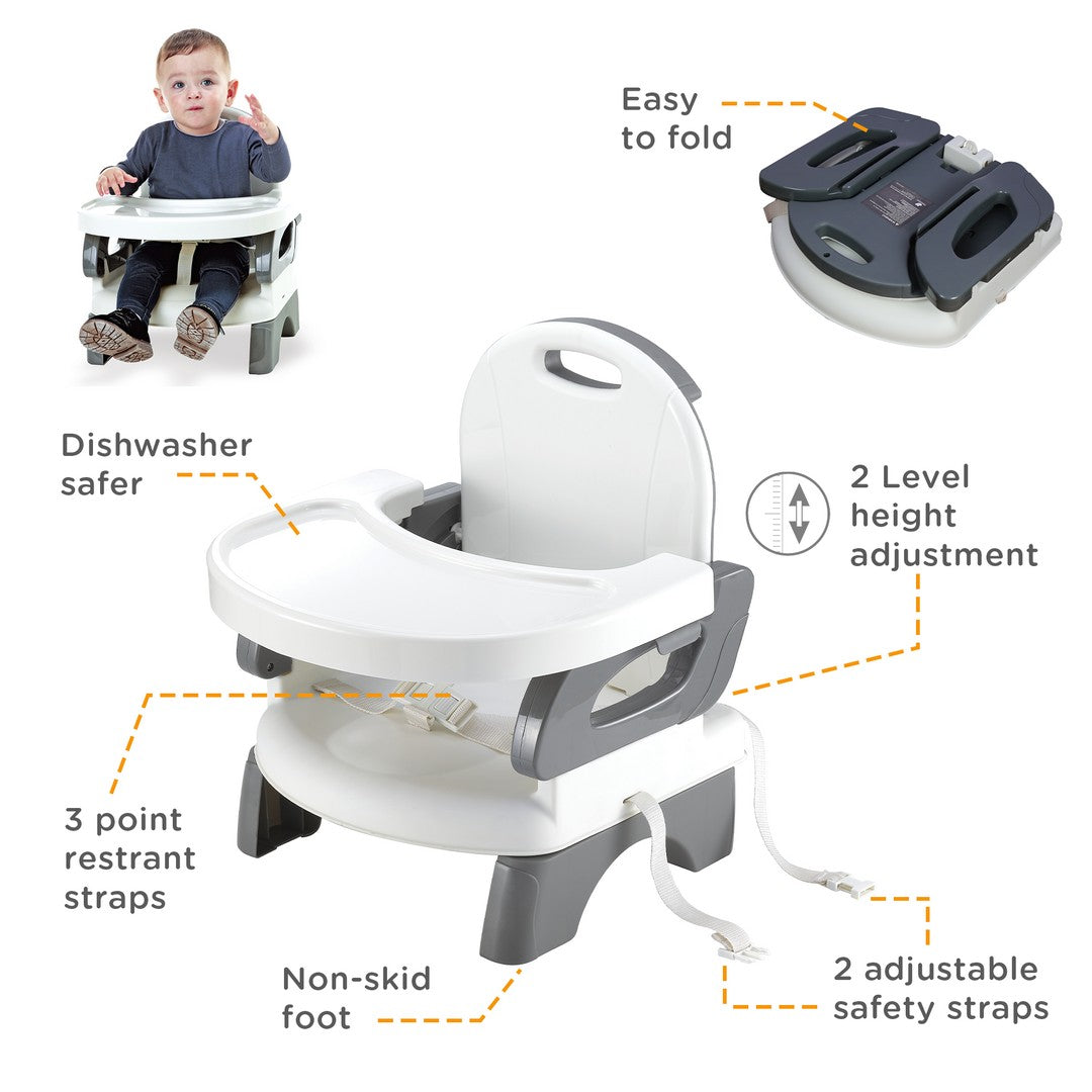 Mastela Folding Booster Seat || Fashion-Grey || 6months to 48months