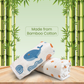 Nuluv Bamboo Cotton Baby Burp Cloth (White) - Pack of 2