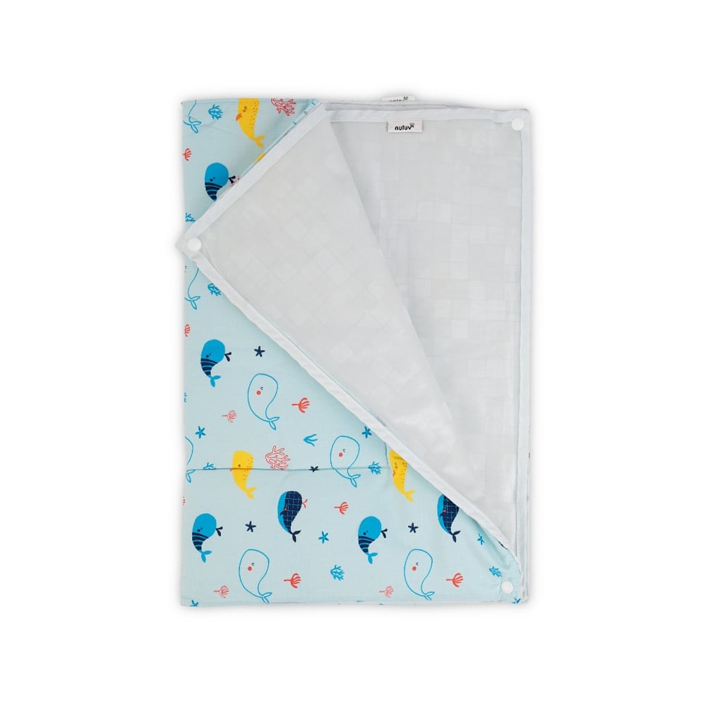 Nuluv Baby Quick Dry Sheet (Blue) - Pack of 3