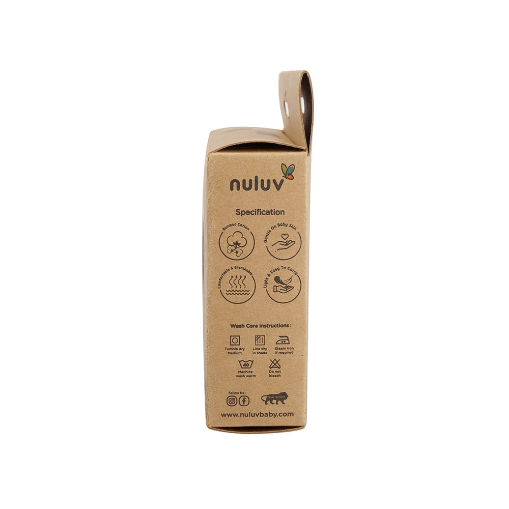 Nuluv Giraffe Baby Swaddle (0 to 6 Months) - White, Large