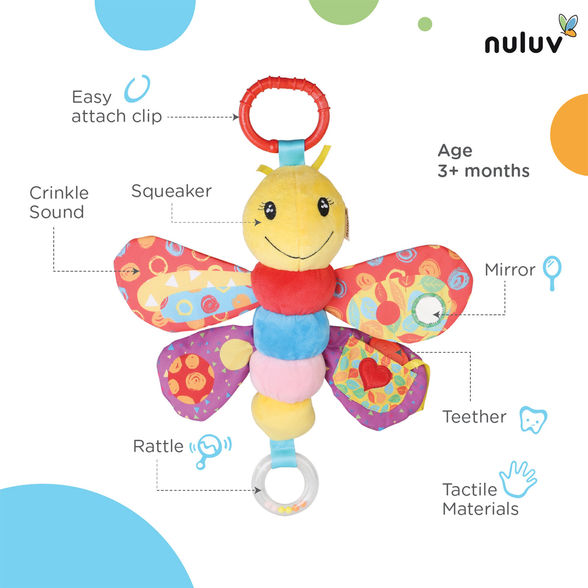 Nuluv Butterfly 3+ Years Multicolor