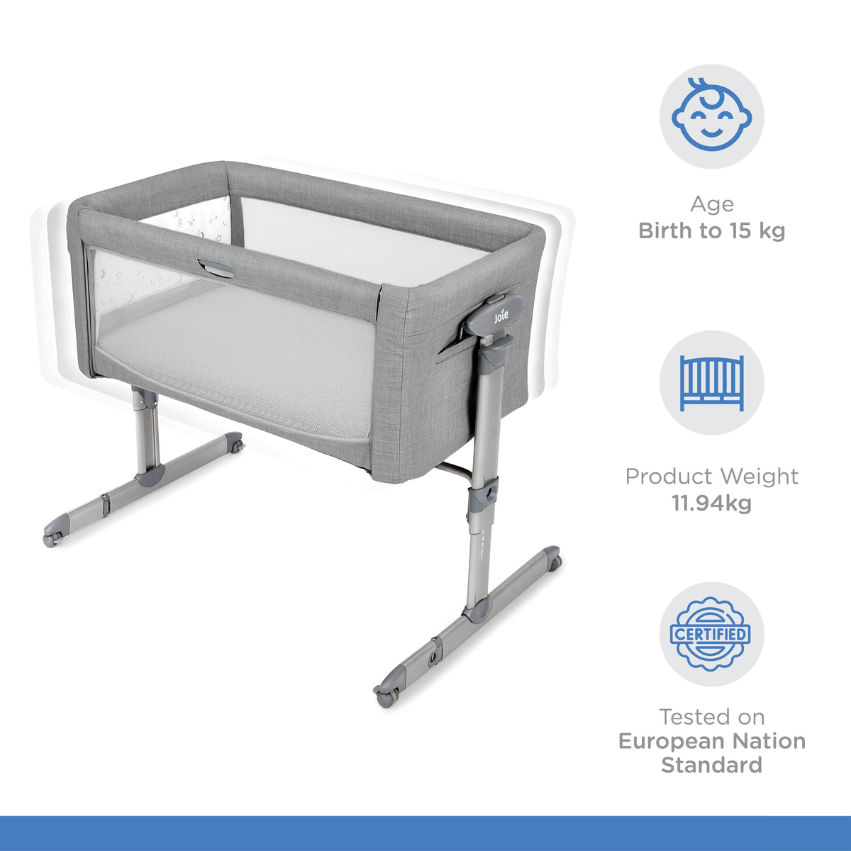 Joie Roomie Glide Bassinet-Birth to 9months - Toys4All.in