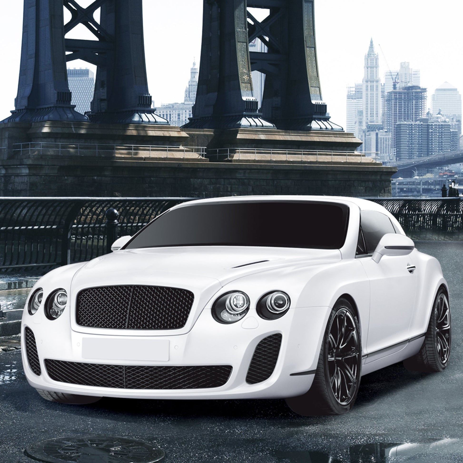 Playzu By Sluban Grand Tourer White Color 1:24 Scale Rechargeable R/C Car || 6years to 14years