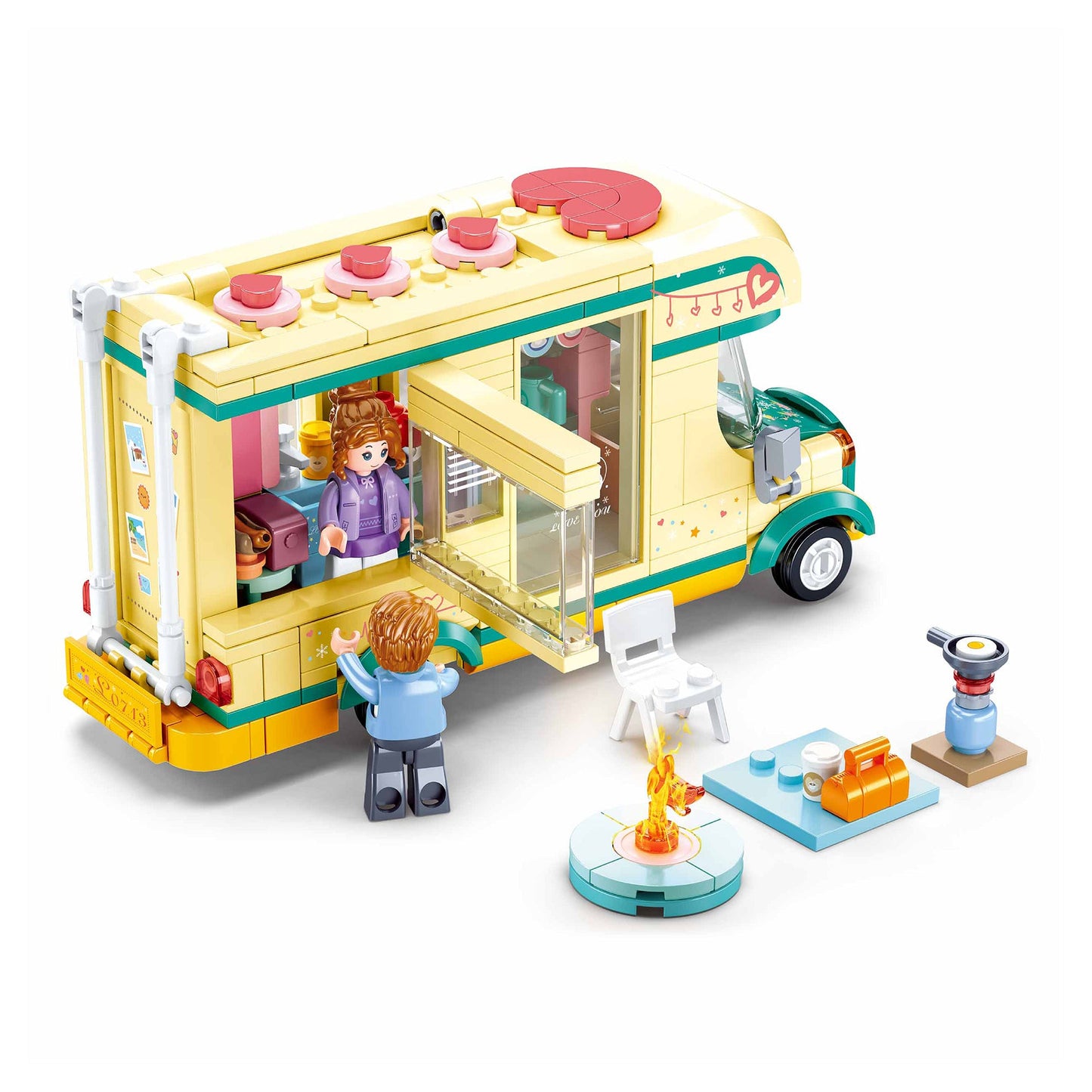 Playzu By Sluban Happy Diary (Winter Travel In Snow)-Caravanning || 6years++