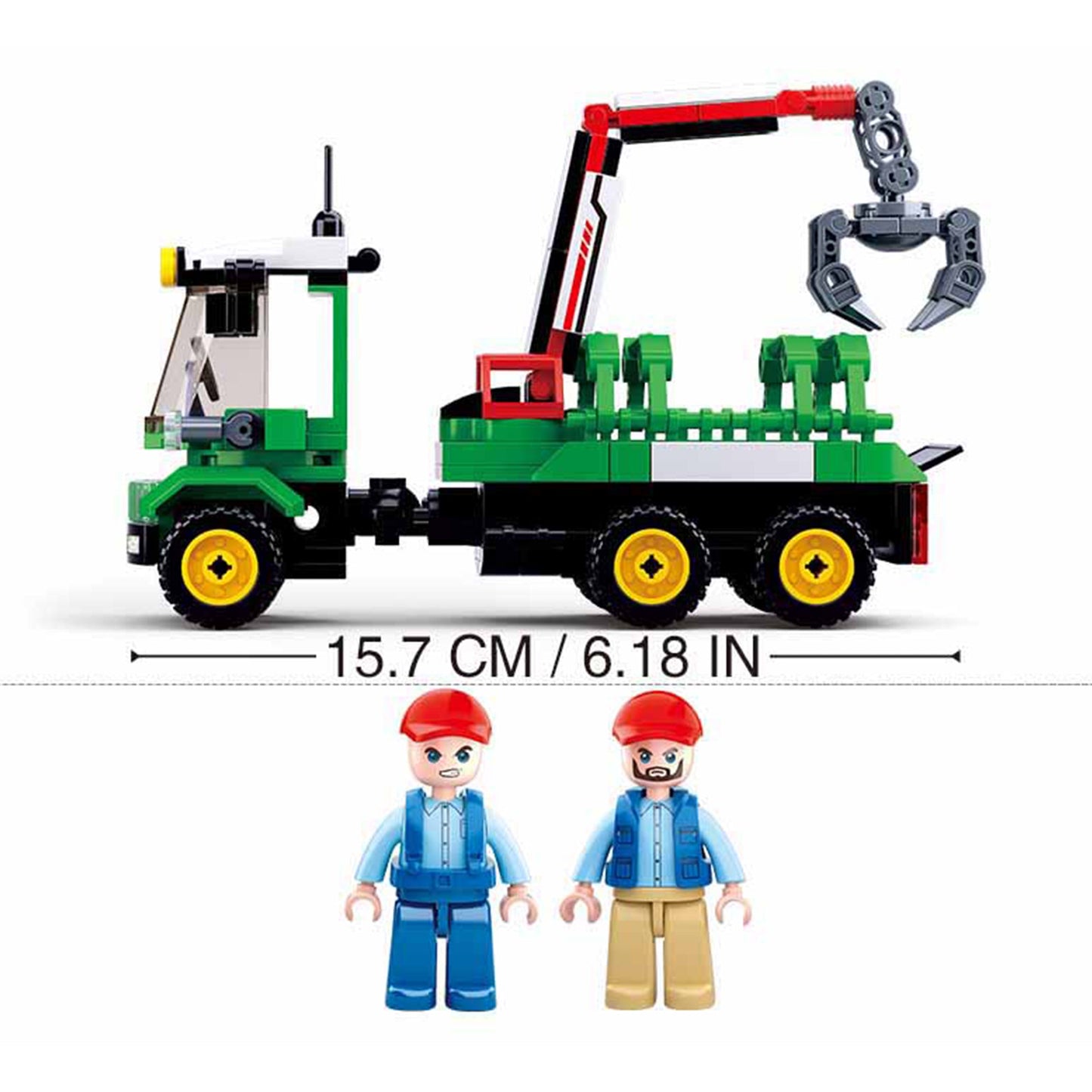 Playzu By Sluban Log Trailer Building Blocks Toys || 6years to 14years