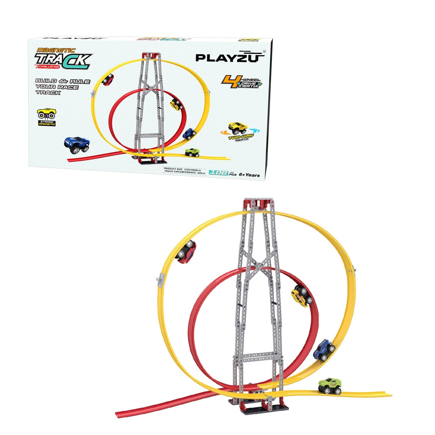 Playzu By Sluban Magnetic Circular Track Set || 6years to 14years