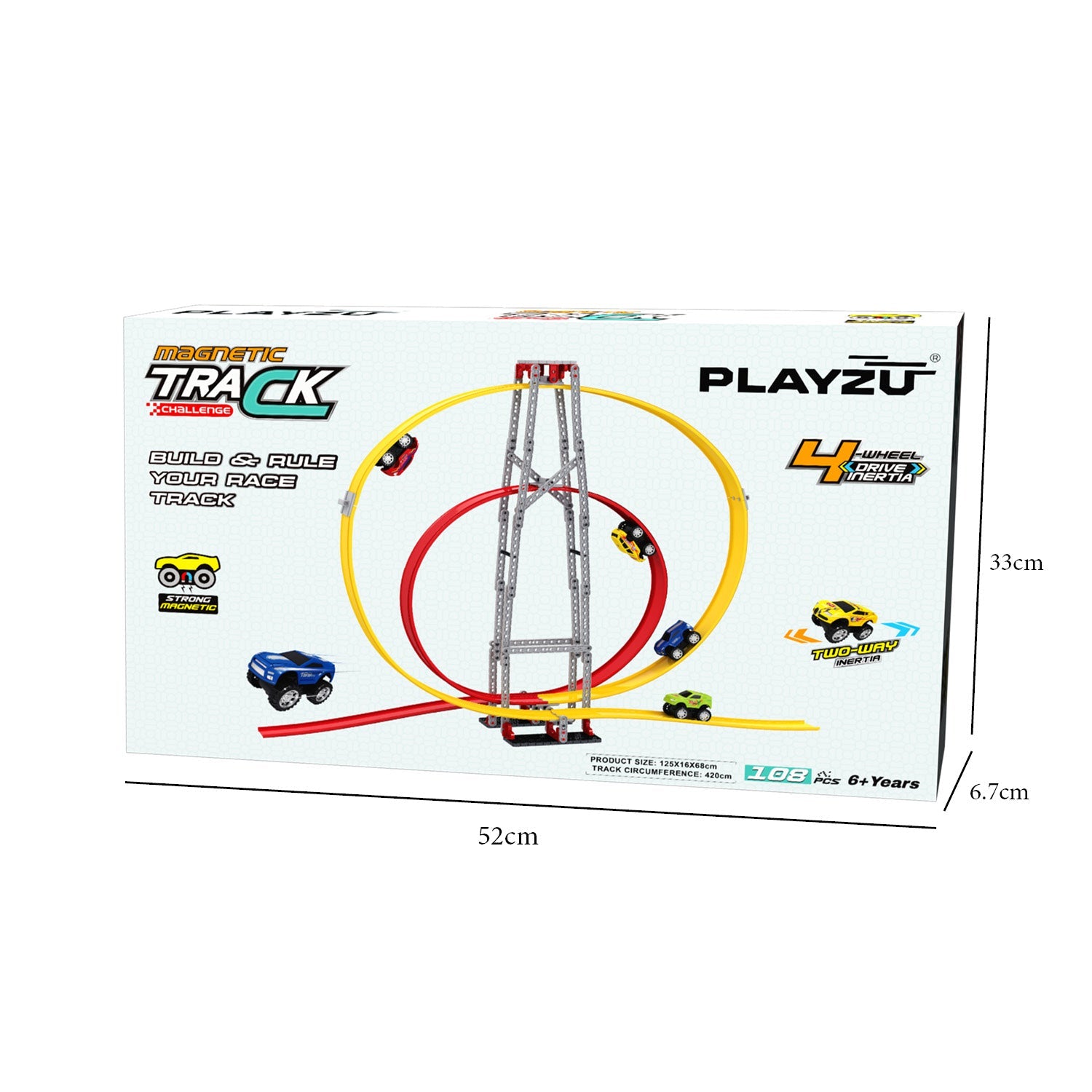 Playzu By Sluban Magnetic Circular Track Set || 6years to 14years