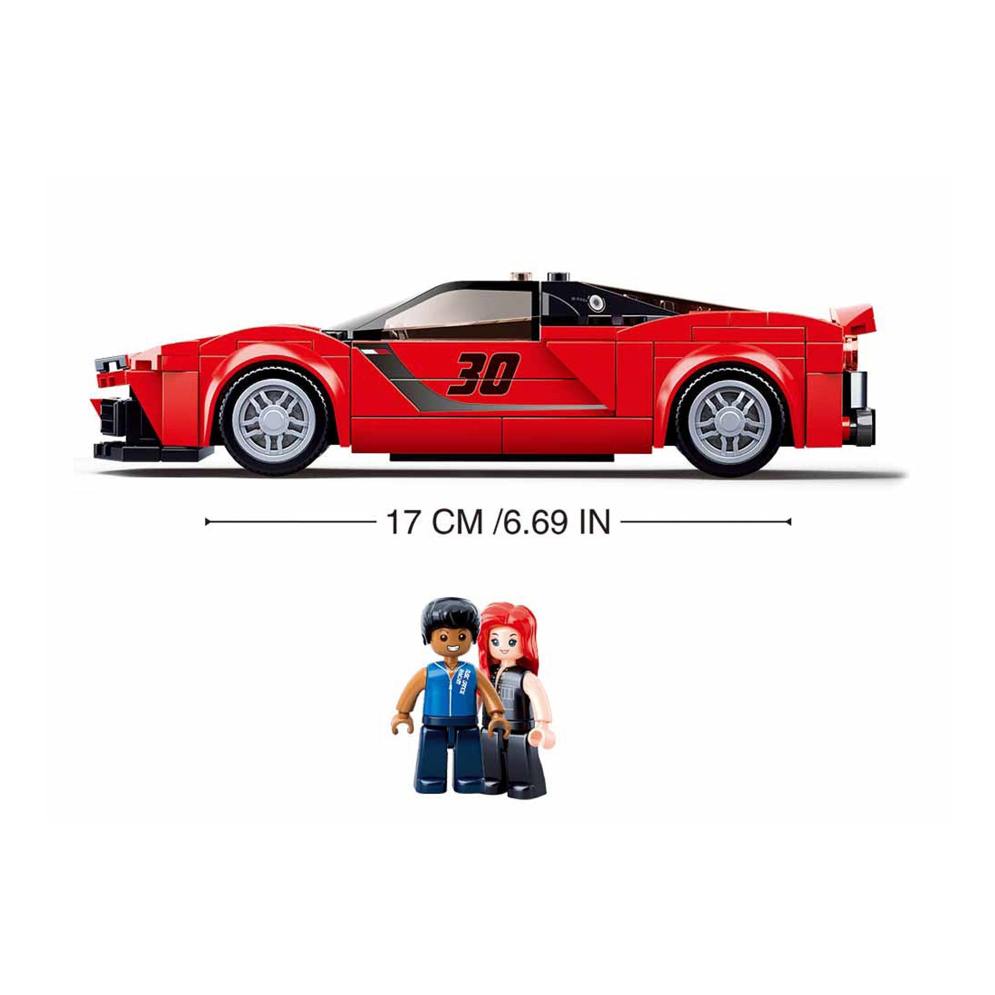 Playzu By Sluban ModelBricks-Racing Car || 8years++