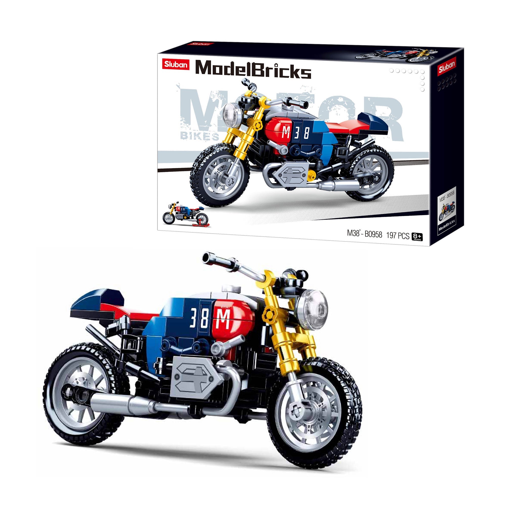 Playzu By Sluban Motorcycle Building Blocks || 8years to 12years