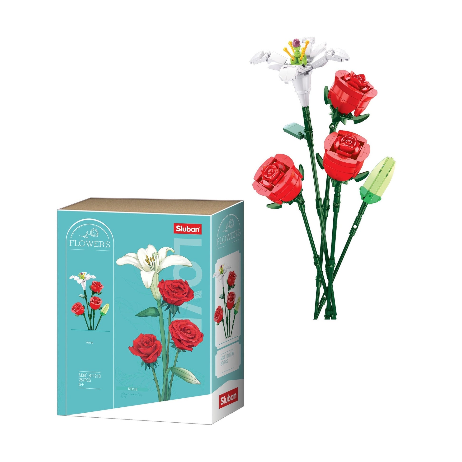 Playzu By Sluban Rose Building Blocks Kit || 10years to 16years