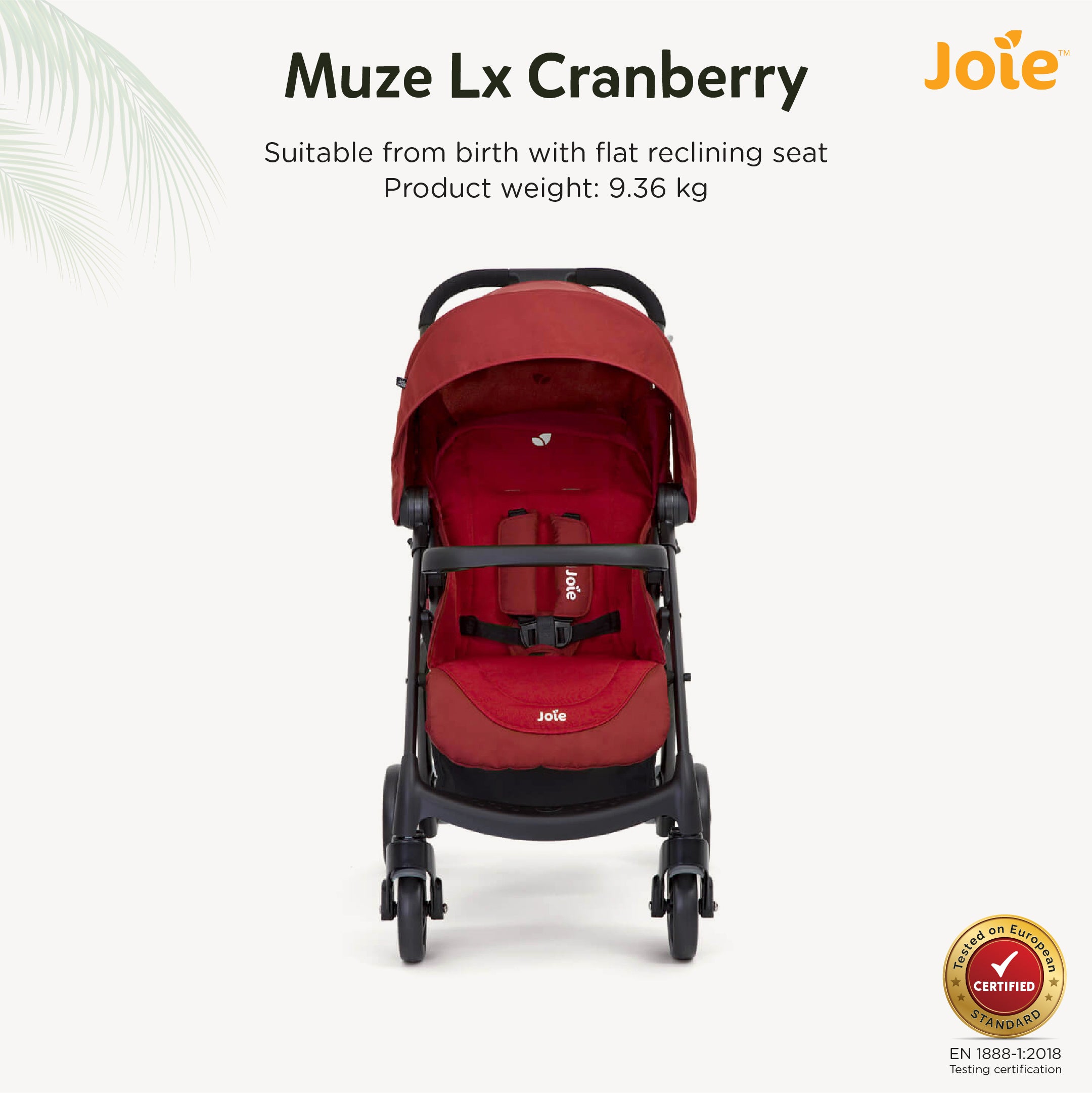 Joie muze hotsell travel system red