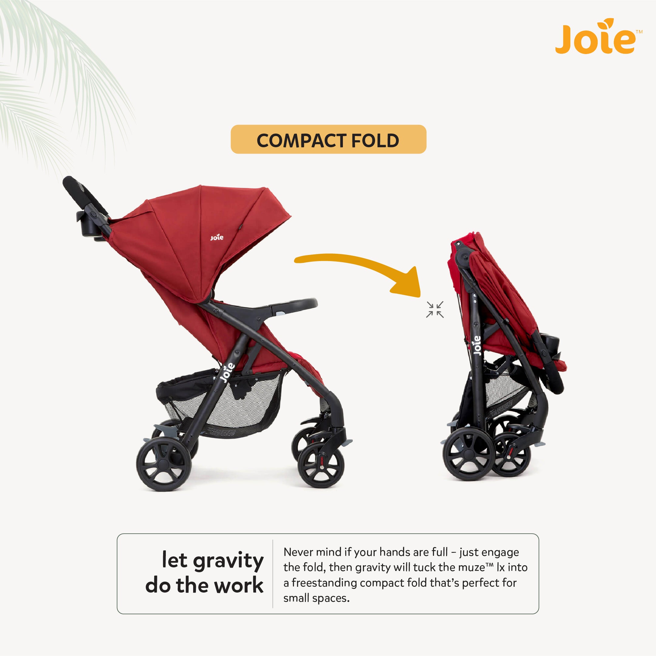 Joie muze outlet travel system red