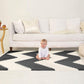 Skip Hop Black & Cream Color Playspot Geo Foam Tiles || Birth+ to 24months || Distress Box