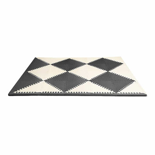 Skip Hop Black & Cream Playspot Geo Foam Tiles - Open Box