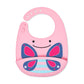 Skip Hop Zoo Fold & Go Silicone Bib Butterfly || 6months to 36months - Toys4All.in
