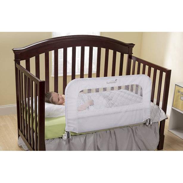 Summer Infant 2in1 Convertible Crib Rail To Bedrail || Fashion-White || Used Birth+ To 24months || Distress Box