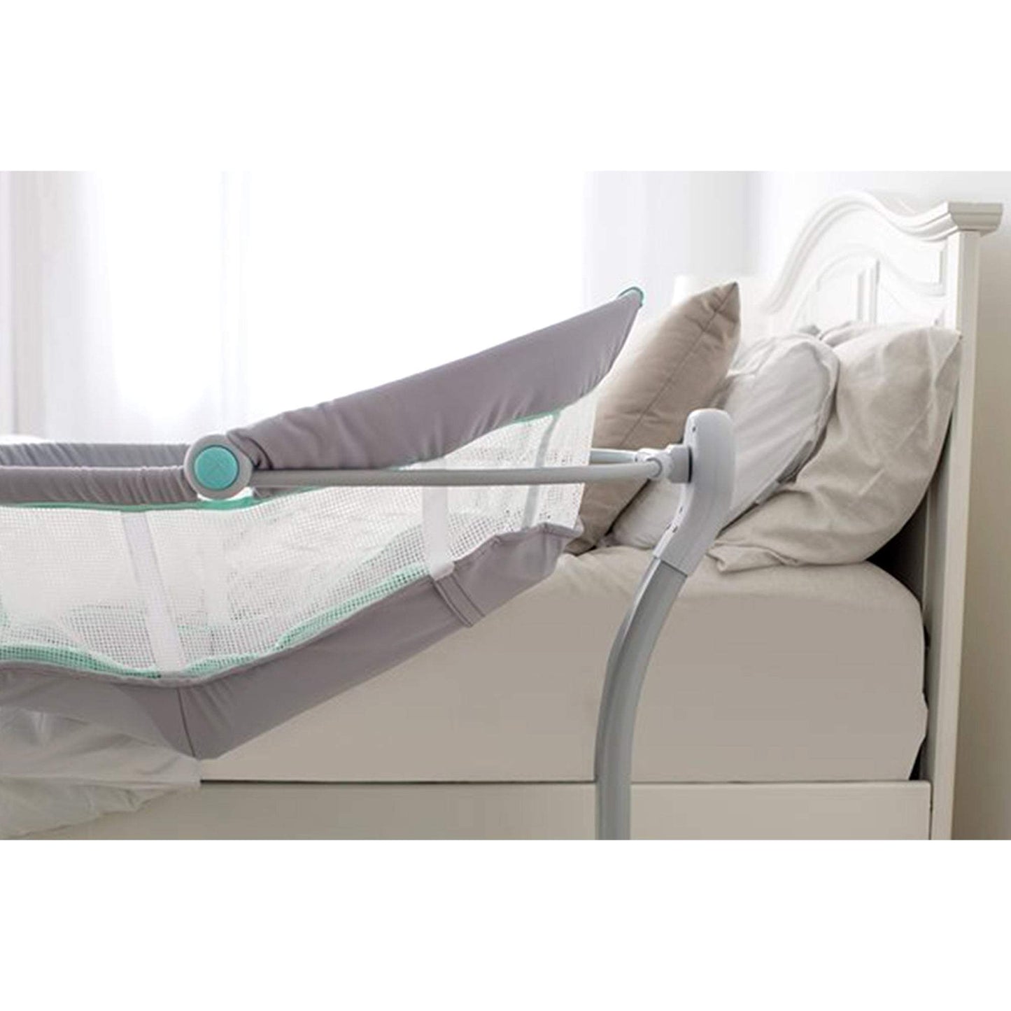 Summer Infant By Your Bed Bassinet || Fashion-Grey || Used for Birth+ To 6months