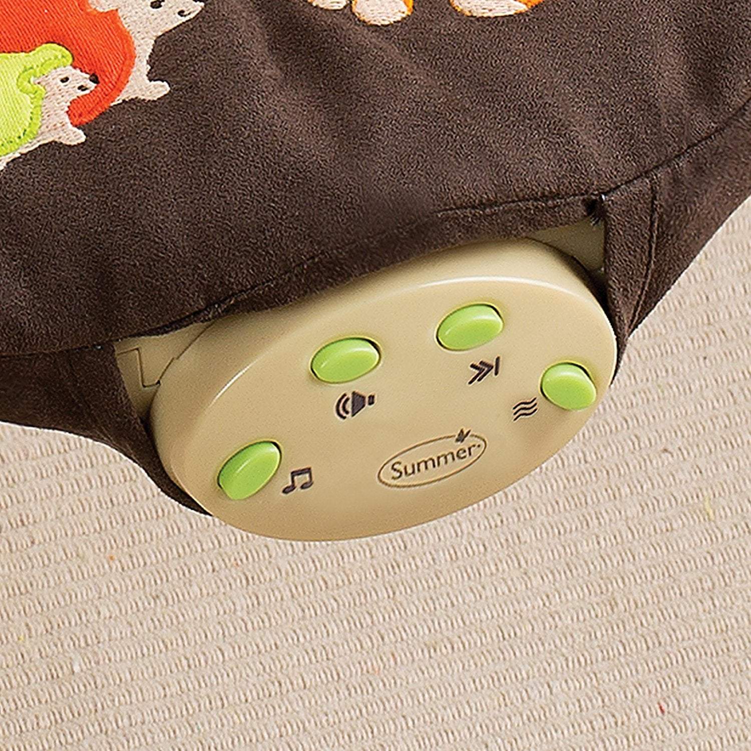 Summer Infant Fox & Friends Bouncer - 2L Brown || Birth+ to 6months || Distress Box