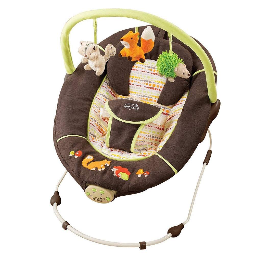 Summer Infant Fox & Friends Bouncer - 2L Brown || Birth+ to 6months || Distress Box