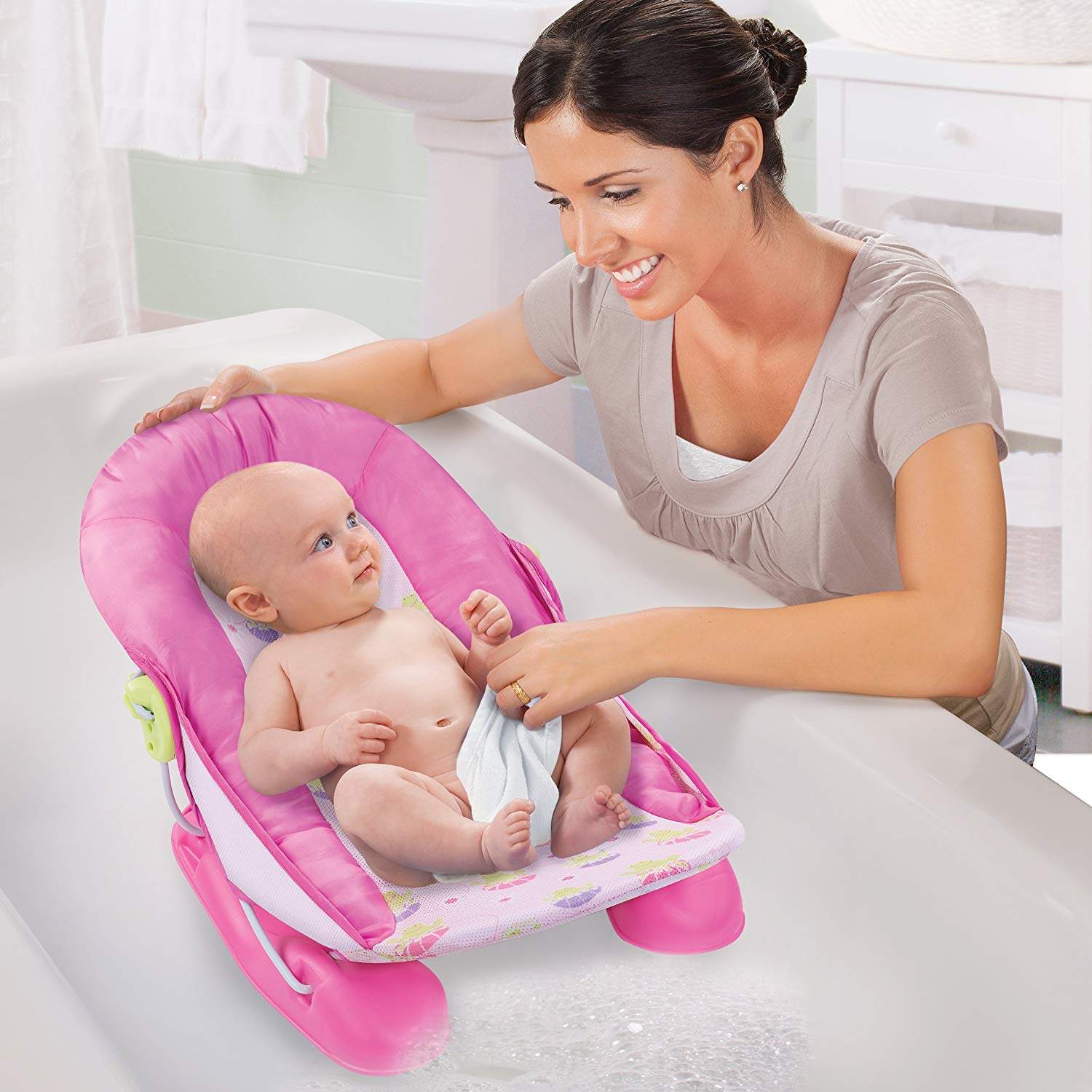 Summer Infant Large Baby Bather Hip Hop Frog || Birth+ to 12months || Distress Box
