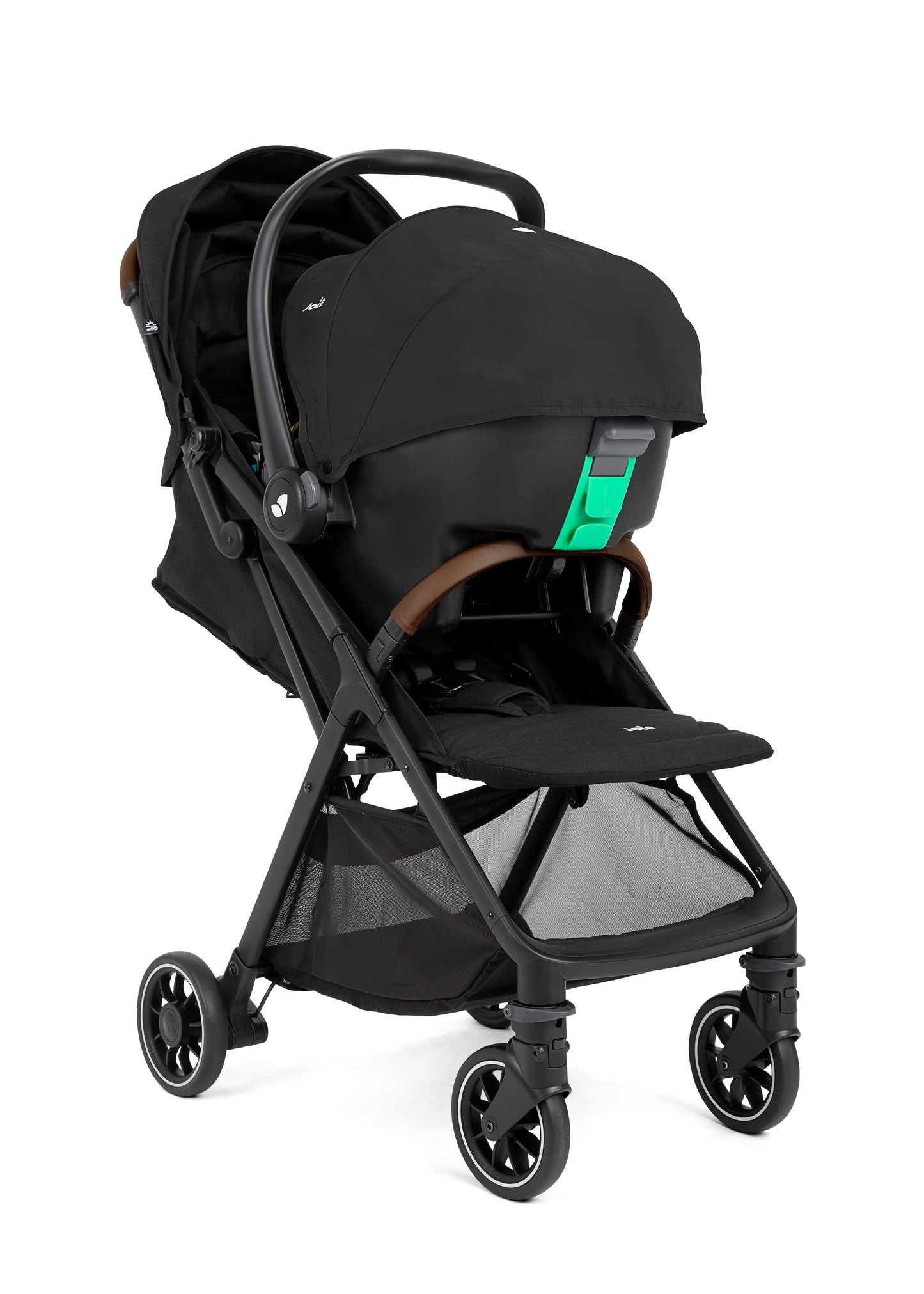 JOIE Travel System Stroller Pact Pro with Infant Carrier i-Snug Birth+ to 22 kg