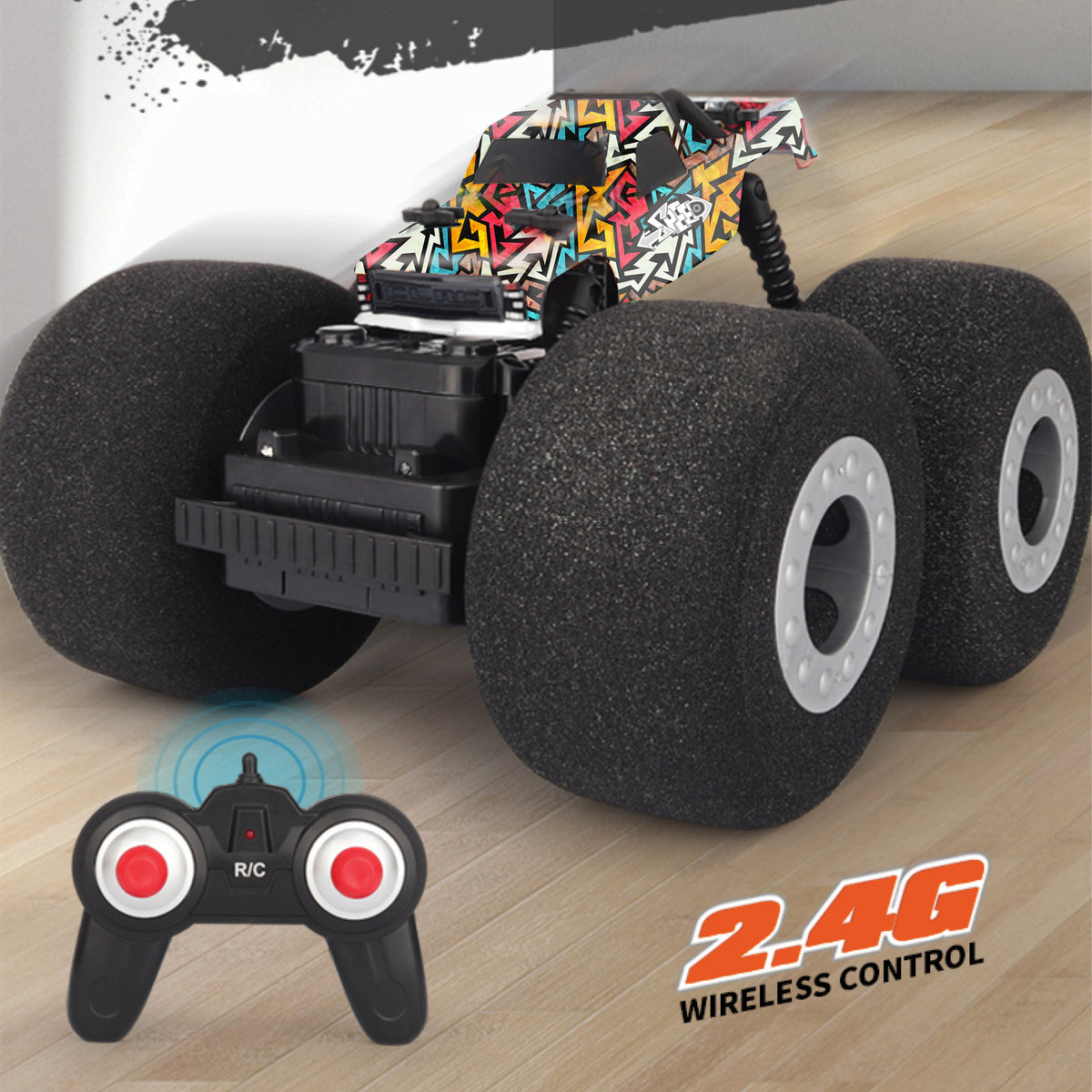 Playzu Soft Wheel R/C Stunt Car || 6years+