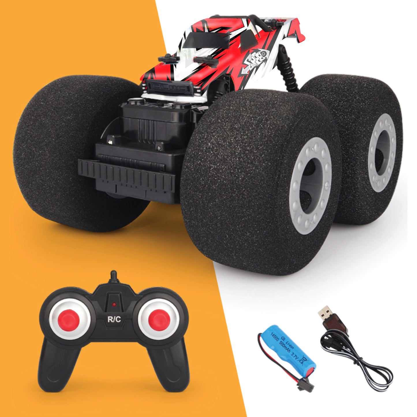 Playzu Soft Wheel R/C Stunt Car || 6years+