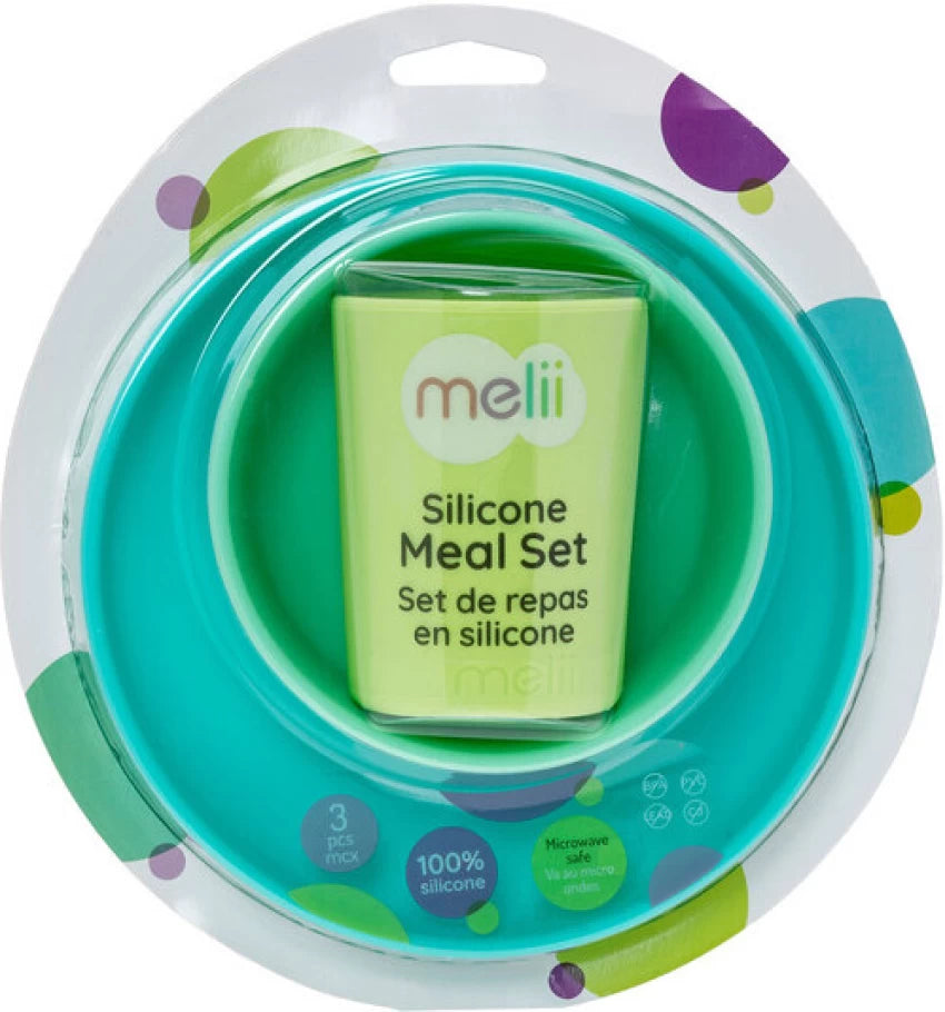 Melii 3 Piece Silicone Feeding Set - 6 to 36 Months