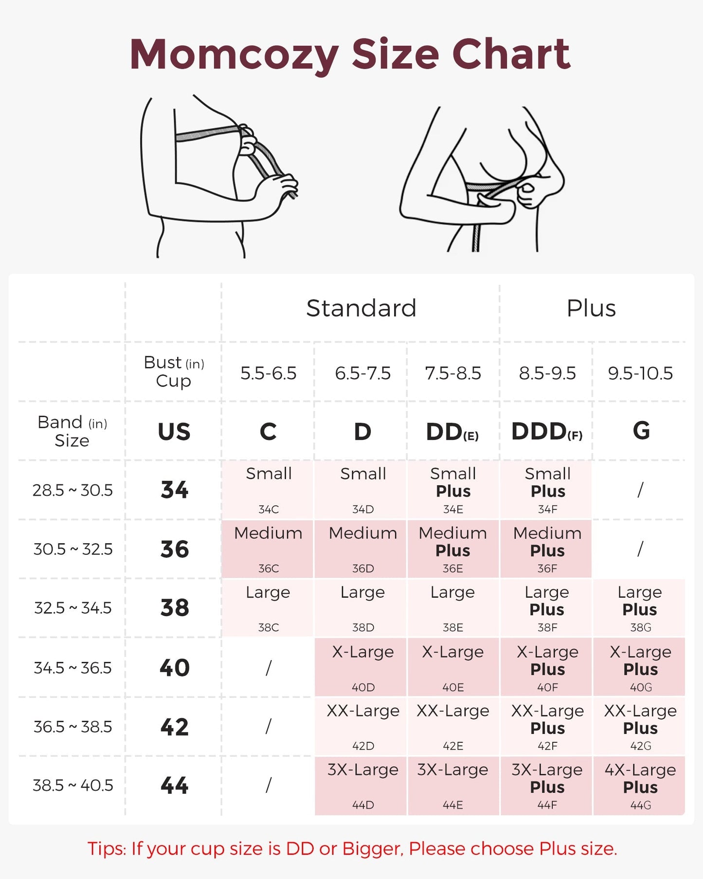 Momcozy Maternity Accessory 4-in-1 Hands-Free Pumping Bra - Skin