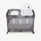 Joie Commuter Change & Snooze travel cot in Linen Grey
