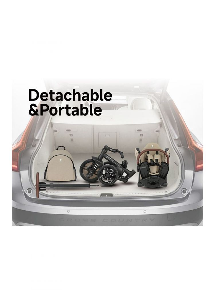 Qplay Stroller Comfo Max 7in1 Grey 10 to 72 Months