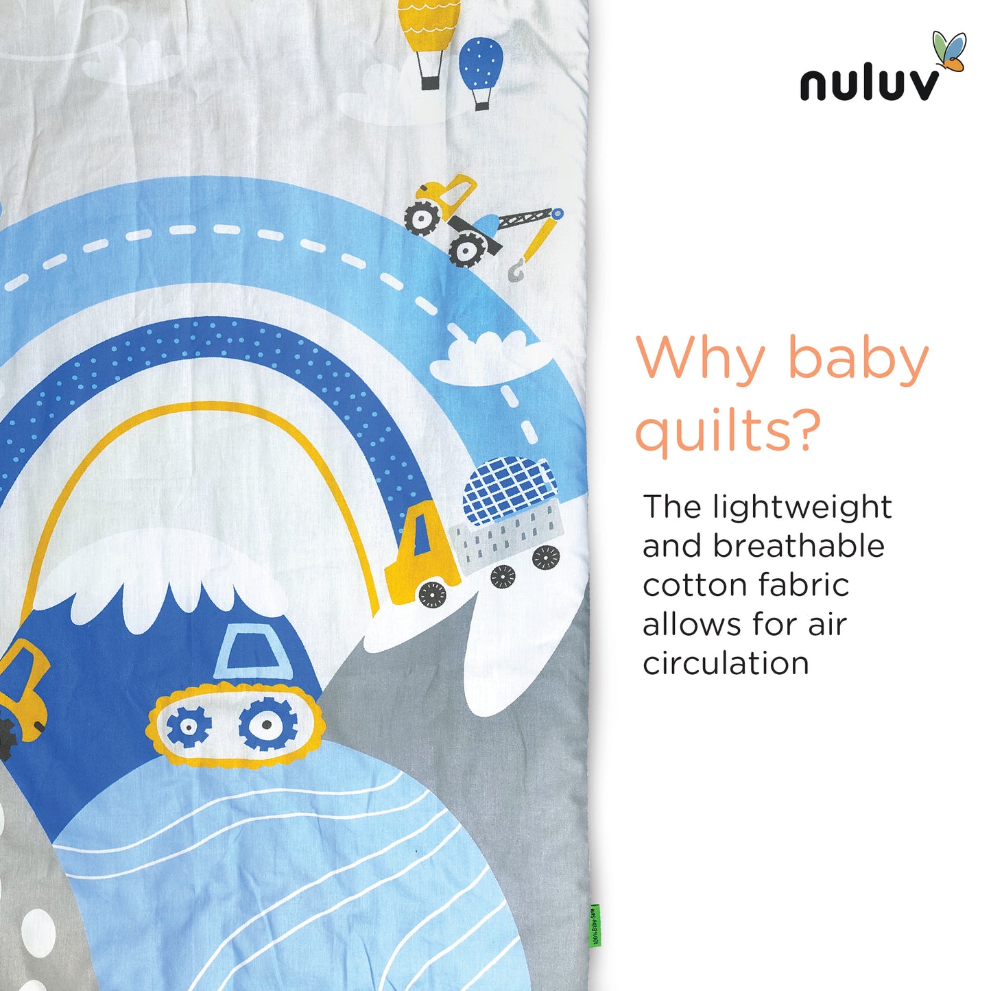 Nuluv Baby Quilt for Newborns